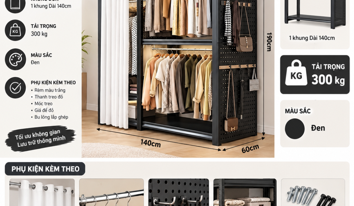 tủ quần áo tiện lợi