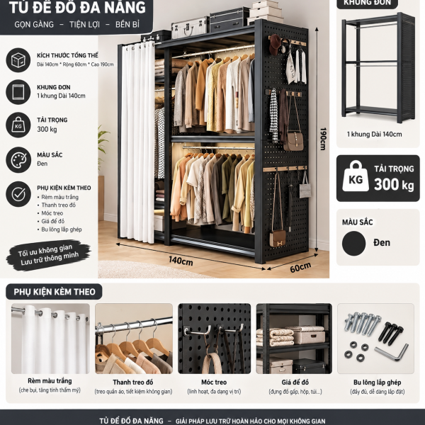 tủ quần áo tiện lợi
