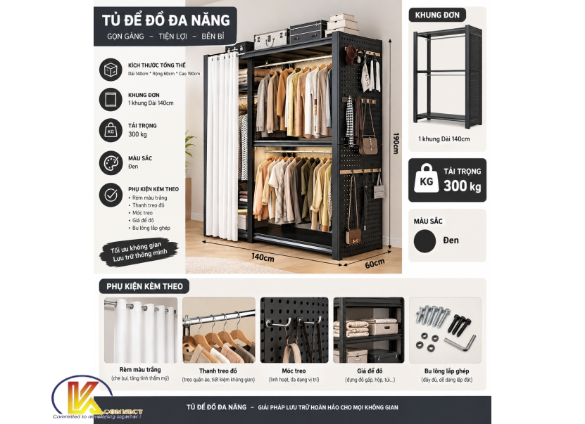 tủ quần áo tiện lợi